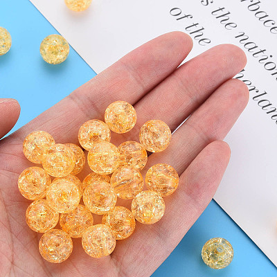 Transparent Crackle Acrylic Beads LS-X-MACR-S373-66A-N13-1