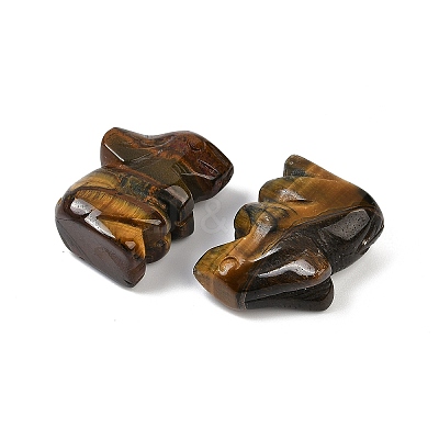 Natural Tiger Eye Rabbit Display Decorations G-R007-02L-1