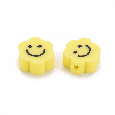 Handmade Polymer Clay Beads CLAY-N011-011F-1