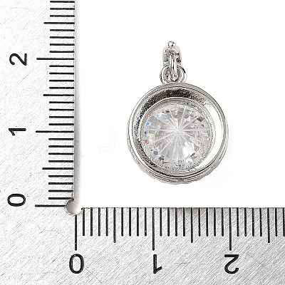 925 Sterling Silver Pave Cubic Zirconia Pendants STER-B009-01B-04-1