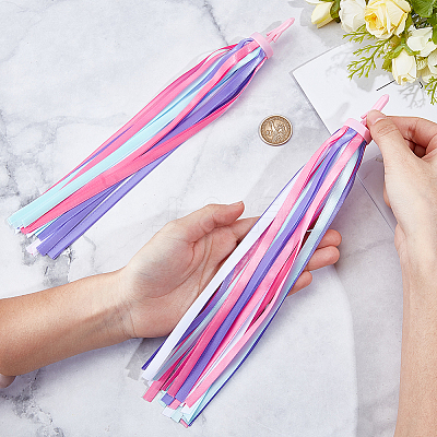 Kids Polyester Tassel Ribbon FIND-GF0008-95A-1
