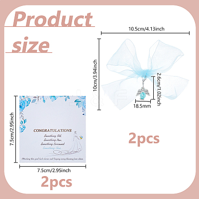 2Pcs Angel Polyester & Plastic Alloy Brooch JEWB-DC0006-41-1