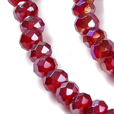 Baking Electroplate Glass Beads Strands X-DGLA-A039-J2MM-B19-1