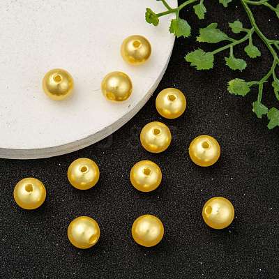 Imitation Pearl Acrylic Beads PL612-6-1