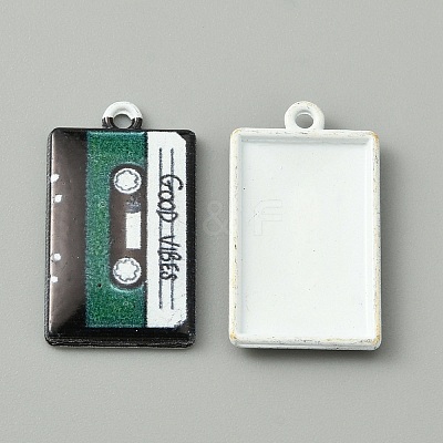 Baking Paint Alloy Pendants LS-FIND-WH0152-228C-1