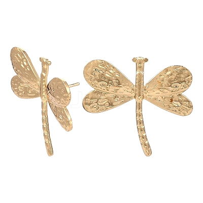 304 Stainless Steel Stud Earrings for Women SA-CBA0933-02G-1