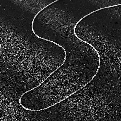 Non-Tarnish 304 Stainless Steel Snake Chains Necklaces X-STAS-F094-24P-1