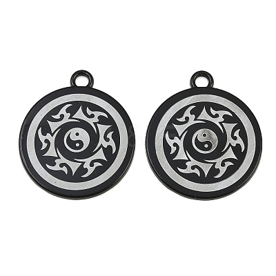 Baking Paint Alloy Painted Finish Pendants AL-CBA2376-08EB-1