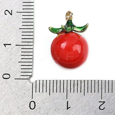 Alloy Enamel Pendants PALLOY-S059-01G-D-1