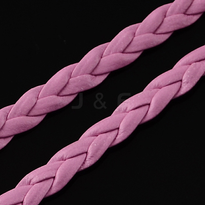 Braided Imitation Leather Cords LC-S002-5mm-06-1