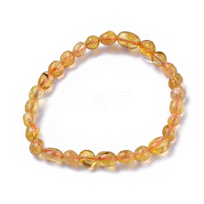 Natural Mixed Gemstone Bead Stretch Bracelets BJEW-K213-M05-1