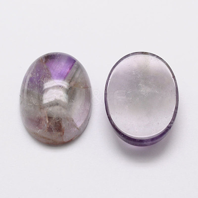 Oval Natural Amethyst Cabochons X-G-K020-25x18mm-03-1