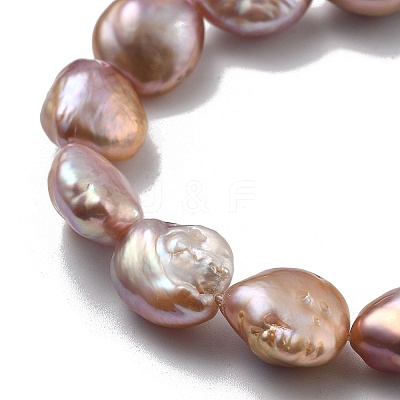 Natural Baroque Keshi Pearl Beads Strands PEAR-P064-08E-04E-1