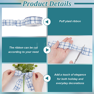 Polyester Ribbons SRIB-WH0011-354F-1