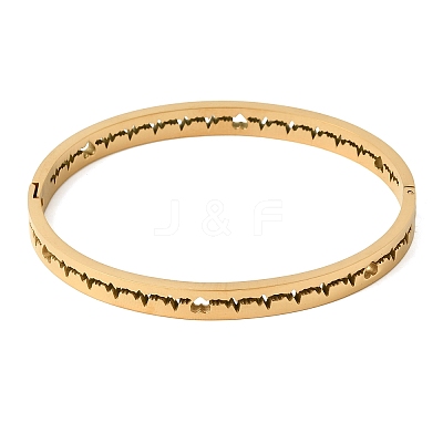 304 Stainless Steel Hinged Bangles BJEW-D408-24G-1