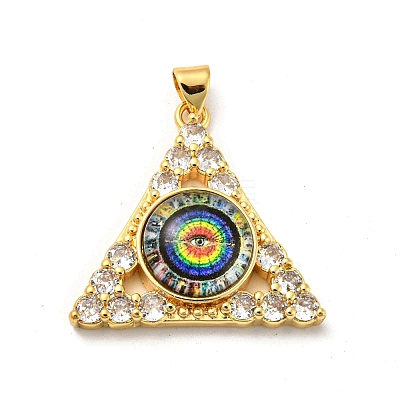 Real 18K Gold Plated Brass Pendants KK-L209-007G-04-1