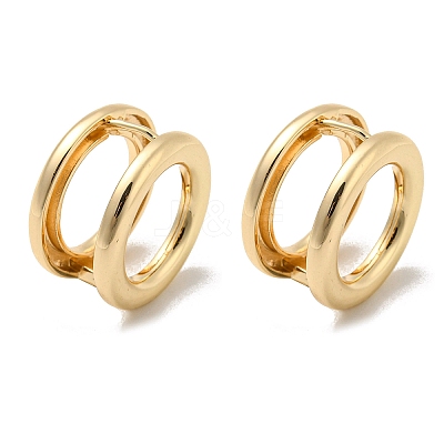 Brass Hoop Earrings EJEW-E295-29KCG-1