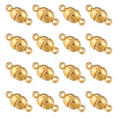 Brass Magnetic Clasps with Loops X-KK-D331-G-NF-1