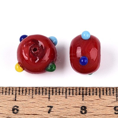 Handmade Lampwork Bumpy Beads LAMP-ZX003-07-02-1