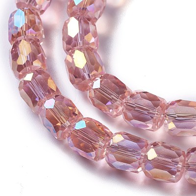 AB Color Plated Glass Beads GLAA-F108-12B-01-1
