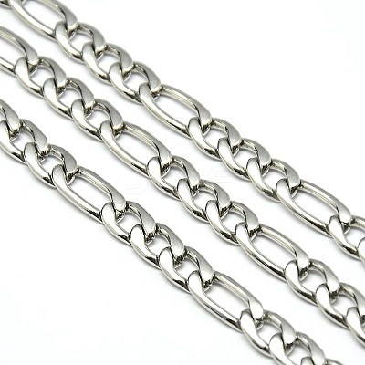 Tarnish Resistant Stainless Steel Figaro Chains STAS-M032-45P-1.6mm-1