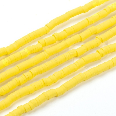 Handmade Polymer Clay Beads Strands CLAY-R089-4mm-073-1