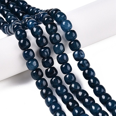 Dyed Natural White Jade Beads Strands G-T138-S05-1