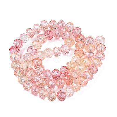 Transparent Glass Beads Strands X-GLAA-T023-6mm-A06-1