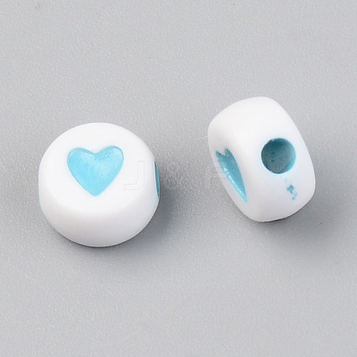 Opaque Acrylic Beads X-ACRP-T004-02-1