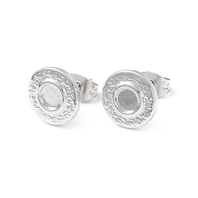 Non-Tarnish 304 Stainless Steel Stud Earring Finding X-EJEW-I285-28P-1