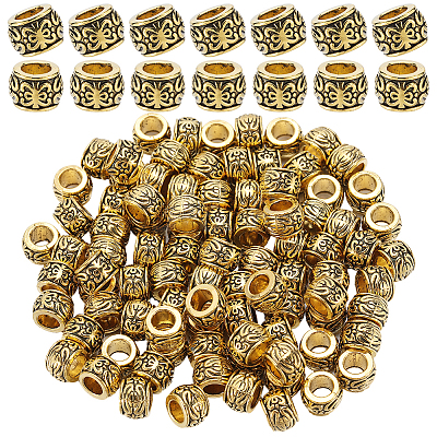 100Pcs Tibetan Style Alloy European Beads TIBEB-SP0001-07-1