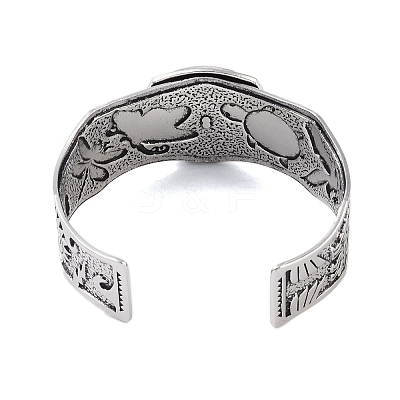 Constellation Alloy Open Cuff Bangles for Women Men BJEW-C064-01AS-08-1
