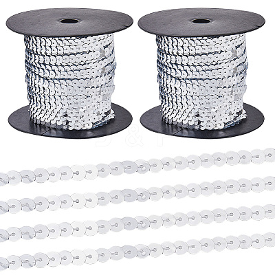 2Rolls Plastic Paillette Beads FIND-CY0001-13D-1