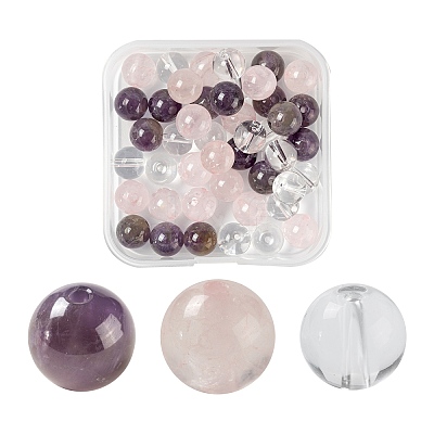 45Pcs 3 Style Natural & Synthetic Gemstone Beads G-FS0001-37-1
