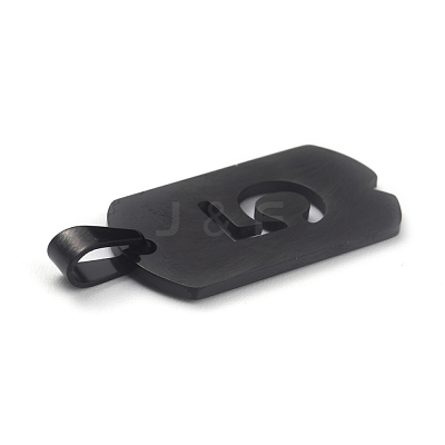 Ion Plating(IP) 304 Stainless Steel Pendants STAS-O127-E05-1