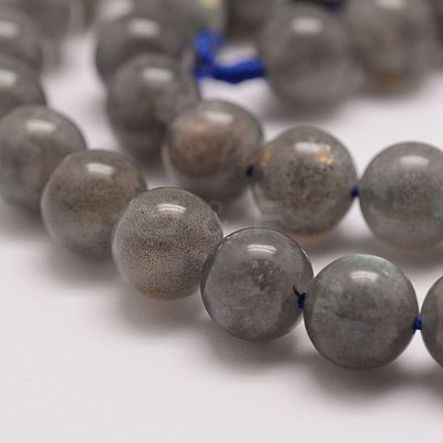 Natural Labradorite Bead Strands G-P259-03-6mm-1