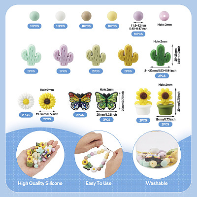 16 Style Silicone Beads SIL-TA0001-45-1