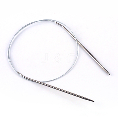 Steel Wire Stainless Steel Circular Knitting Needles and Random Color Plastic Tapestry Needles TOOL-R042-650x5mm-1
