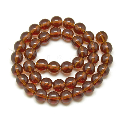 Glass Beads Strands X-GR4mm65Y-1