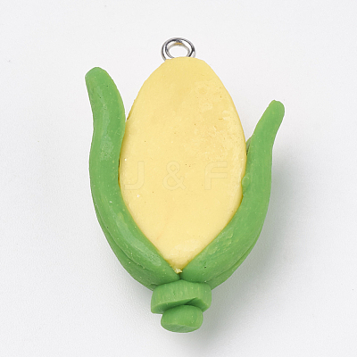 Handmade Polymer Clay Pendants CLAY-T012-12-1