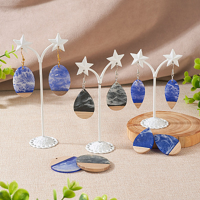 DIY Geometric Dangle Earring Making Kit DIY-TA0004-37-1