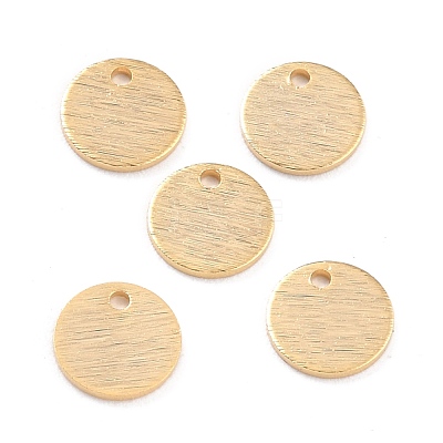 Brass Charms KK-Y003-06F-G-1