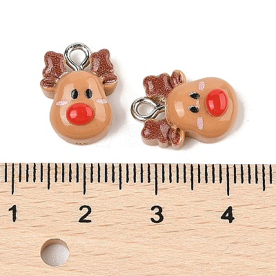 Christmas Theme Opaque Resin Pendants RESI-S08-01L-1