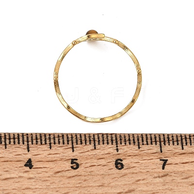 304 Stainless Steel Cuff Open Rings for Women GG-CBA7994-03G-08-1