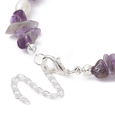 3Pcs 3 Style Natural Shell Charm Bracelets Set BJEW-TA00396-1