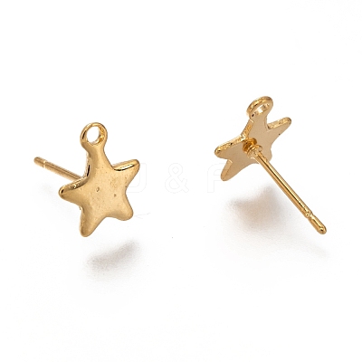 304 Stainless Steel Stud Earring Findings STAS-H130-19G-1