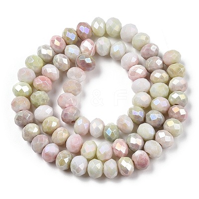 Ombre Effect Dyed Glass Beads Strands GLAA-C023-02-B03-1