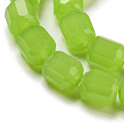 Imitation Jade Glass Bead Strands GLAA-G112-02D-1