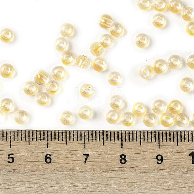Transparent Inside Colours Glass Seed Beads SEED-A032-04B-1