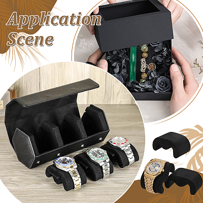 Velvet Jewelry Watch/Bracelet Display Pillows ODIS-WH0043-201B-1